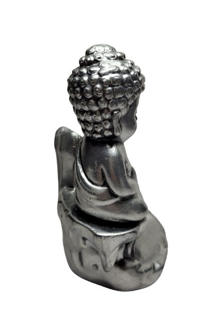 Incensário Cascata Buda Prata (11cm)