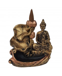 Incensário Cascata Buda Flor Vertical