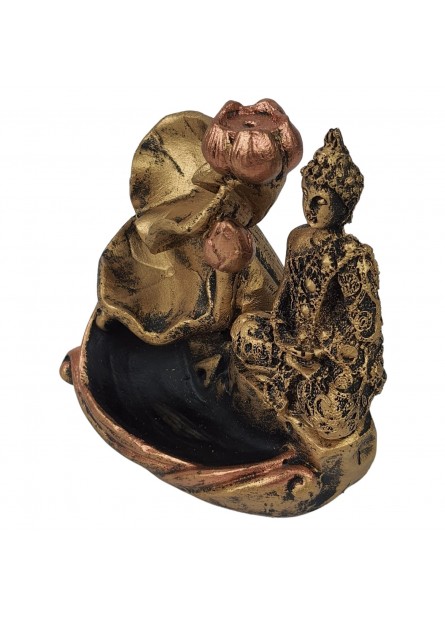 Incensário Cascata Buda Flor Vertical