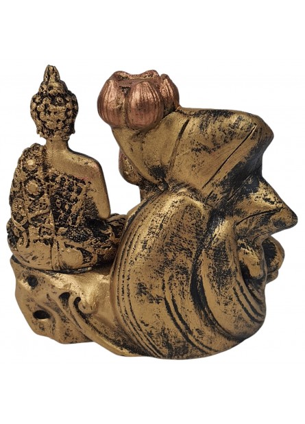 Incensário Cascata Buda Flor Vertical