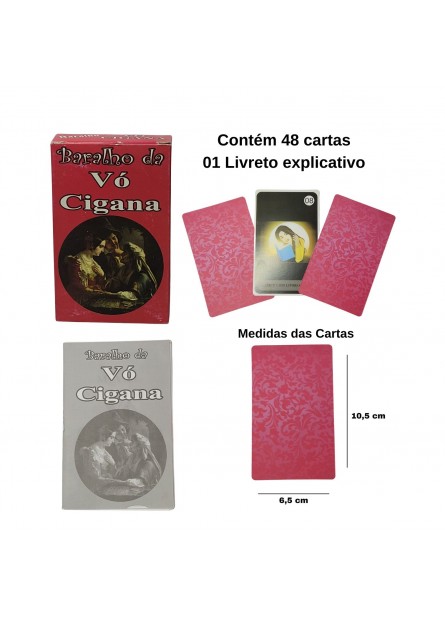 Baralho da Vó Cigana - 48 Cartas + Livreto Explicativo