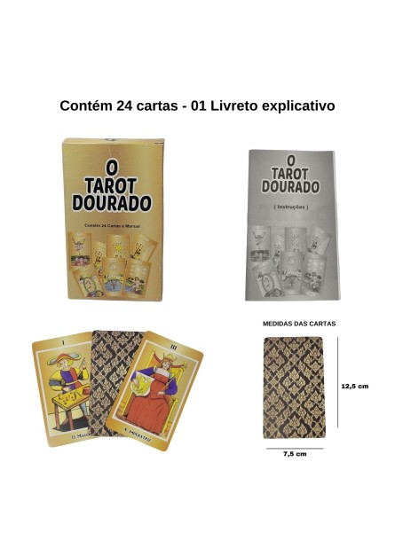 O Tarot Dourado - 24 Cartas + Livreto