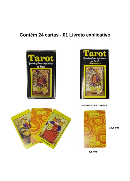 Tarot - Revelando os Mistérios do Tarot - 24 Cartas + Livreto