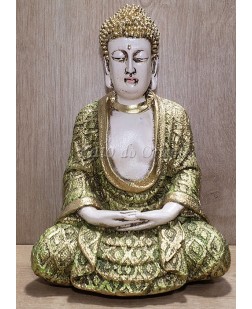 Buda Meditando (24cm) Verde