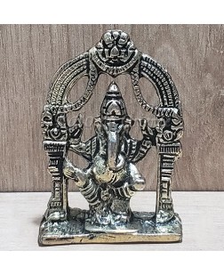 Ganesha na Roda em Metal (07cm)