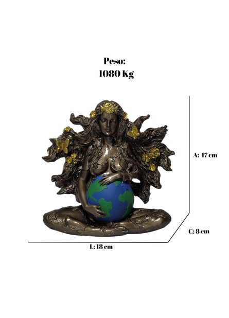 Deusa Gaia - Mãe Terra (17cm)