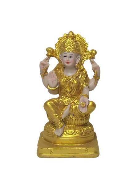 Deusa Lakshmi (12cm) - Dourada