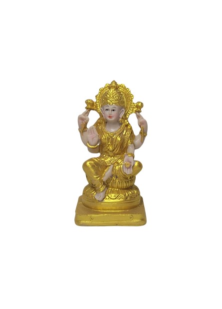 Deusa Lakshmi (12cm) - Dourada