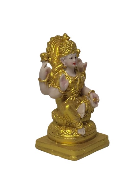 Deusa Lakshmi (12cm) - Dourada