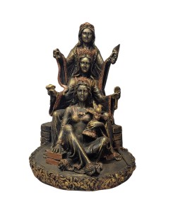 Deusa Triplice Sentada (22cm) - Resina