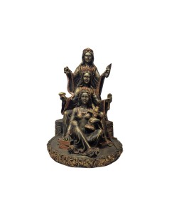 Deusa Triplice Sentada (22cm) - Resina