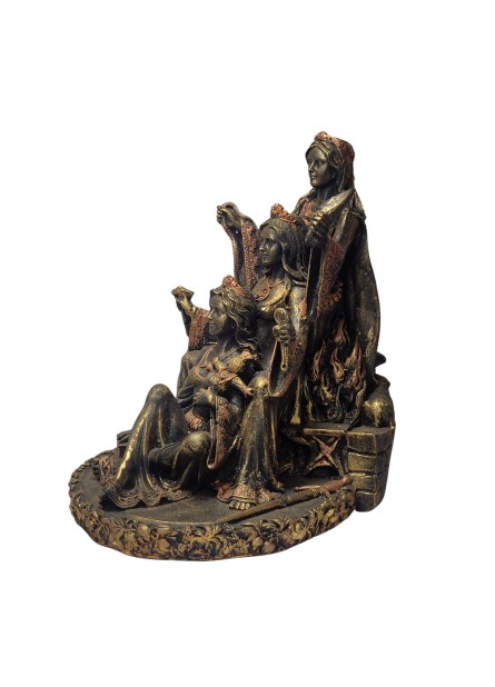 Deusa Triplice Sentada (22cm) - Resina