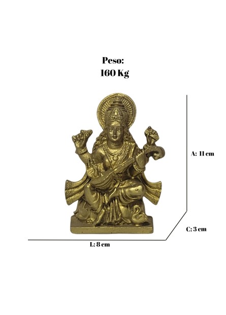 Saraswati (11cm) - Dourada