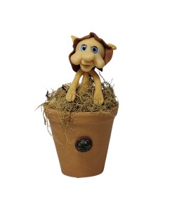 Duende no Vaso - Marrom