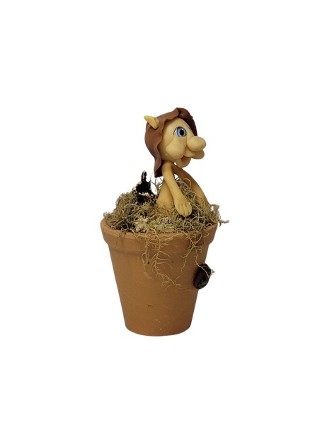 Duende no Vaso - Marrom