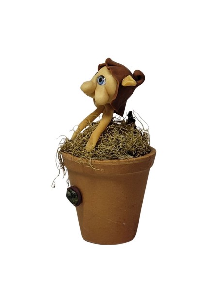 Duende no Vaso - Marrom