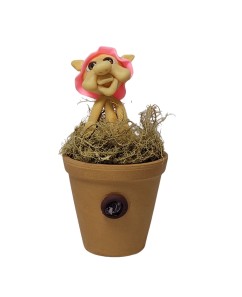 Duende no Vaso - Rosa