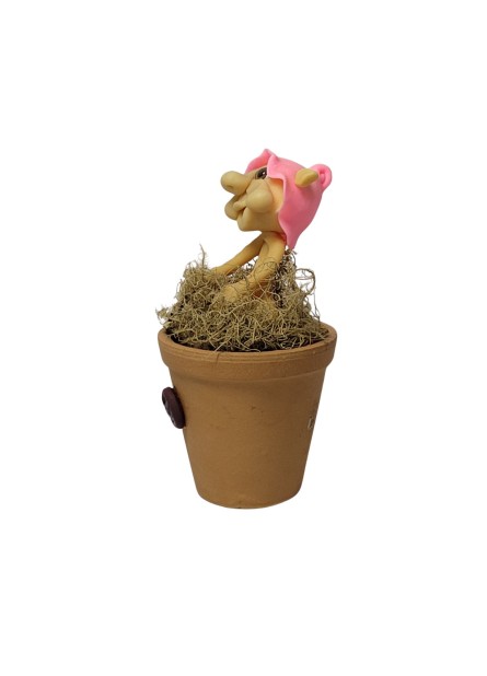 Duende no Vaso - Rosa