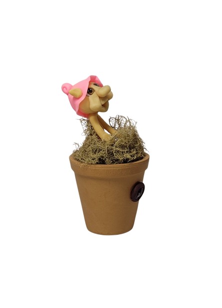 Duende no Vaso - Rosa