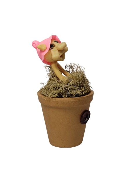 Duende no Vaso - Rosa