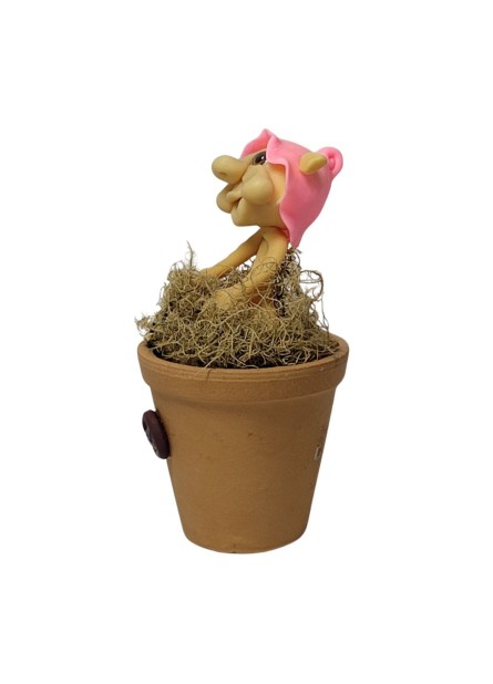 Duende no Vaso - Rosa