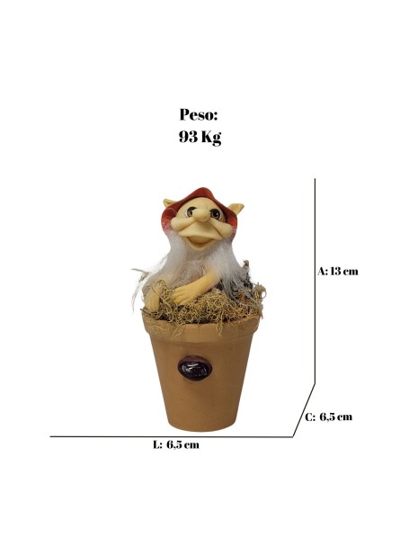 Duende no Vaso - Vermelho 