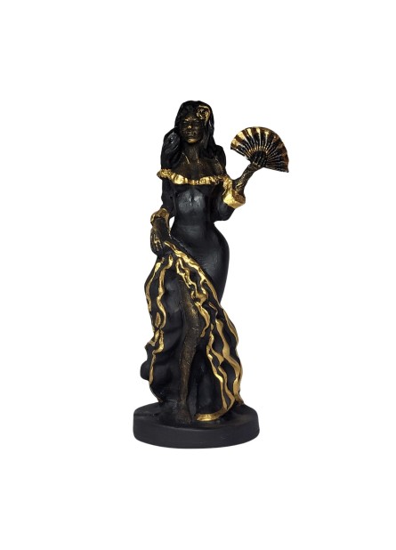 Pomba Gira - Leque - Preta (25cm)