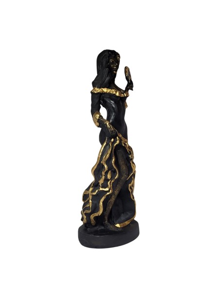 Pomba Gira - Leque - Preta (25cm)