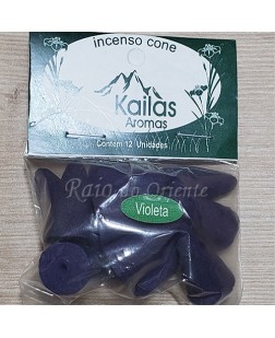 Incenso Cone Cascata Violeta - Kailas