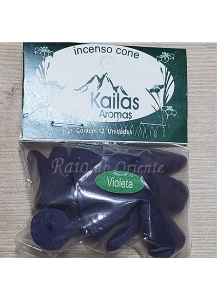 Incenso Cone Cascata Violeta - Kailas